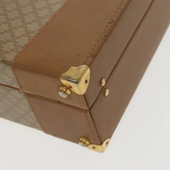 CELINE Attache Case Macadam Canvas Trunk Beige Gold - Picture 13 of 16